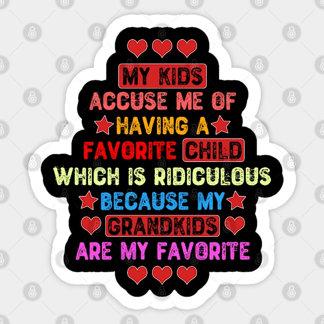 My Favorite Grandkids Sticker by Yyoussef101